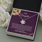 To My Daughter Necklace - My Love Will Be With You Always