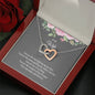 Two Hearts Necklace Gift for Wife