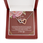 Stunning Interlocking Hearts Pendant Necklace for Wife