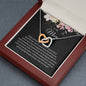 Two Hearts Necklace Gift for Mother of the Bride, Gift for Mom