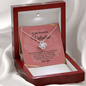 To My Valentine Love Knot Necklace