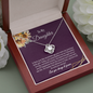 To My Daughter Necklace - My Love Will Be With You Always