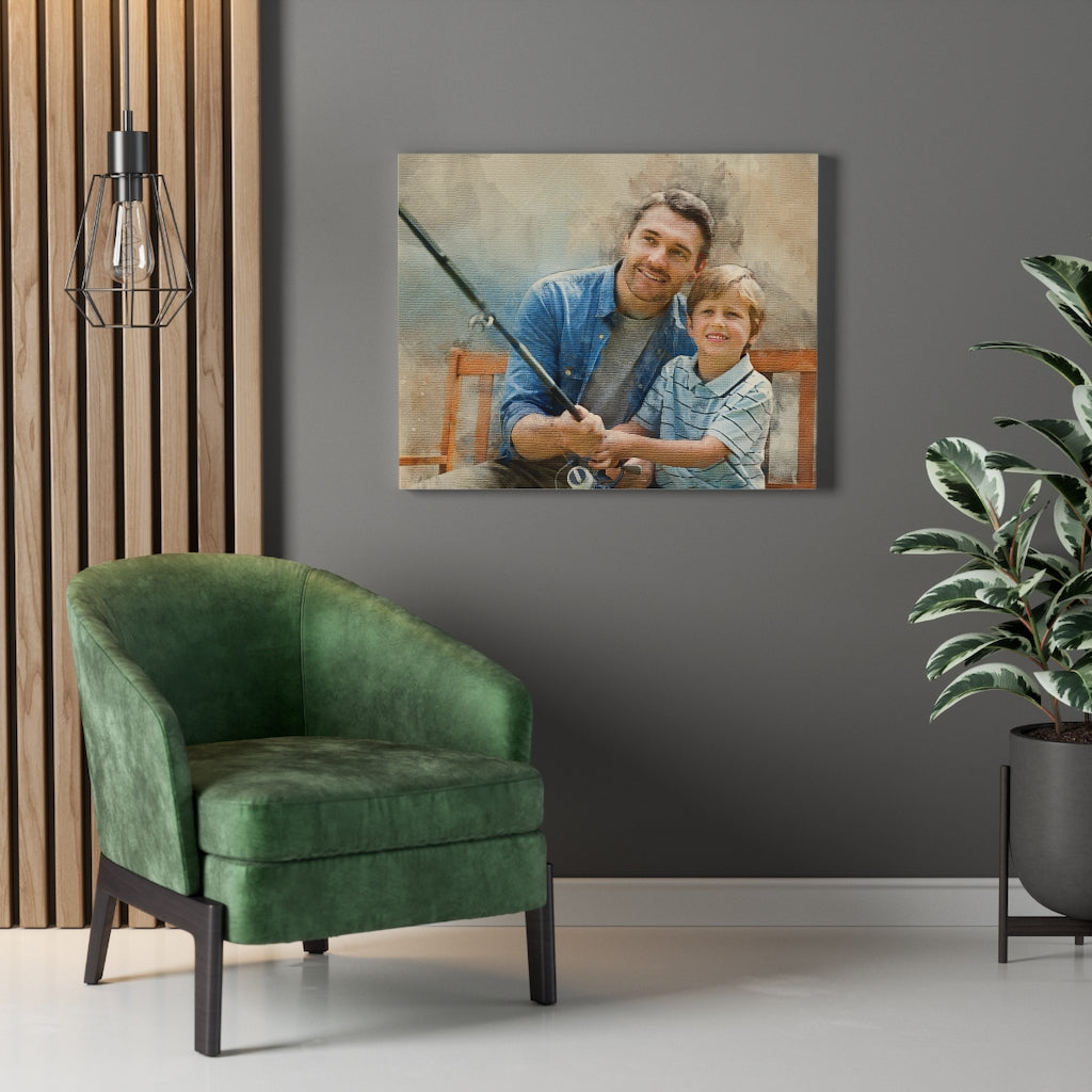 Personalized Watercolor Painting, Custom Watercolor Portrait From Photo