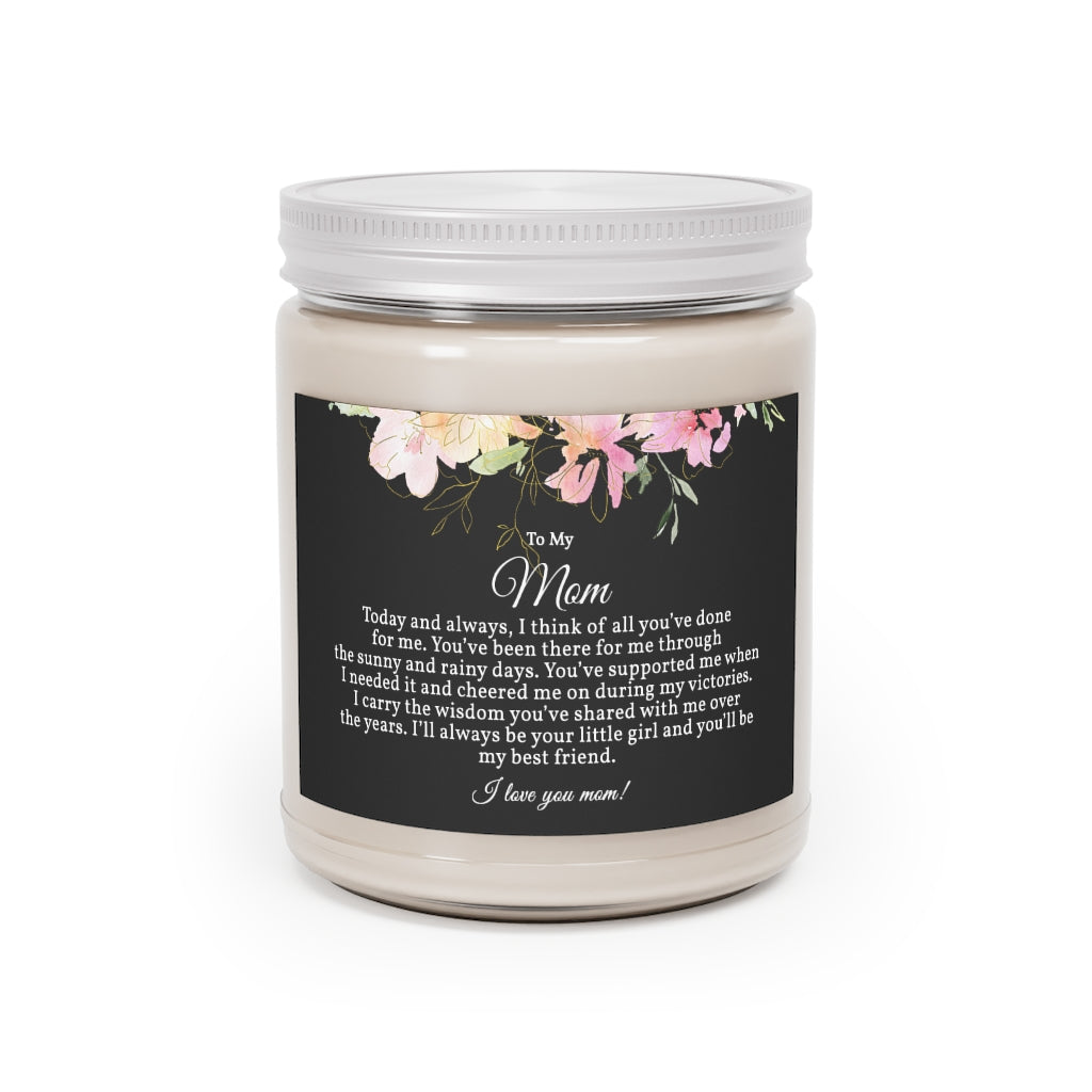 To Mom Message on Candle Jar with Aromatherapy Candle, 9oz