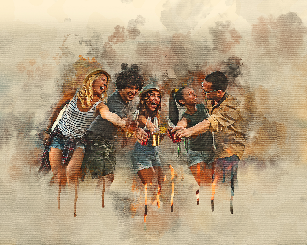 Personalized Watercolor Painting, Custom Watercolor Portrait From Photo