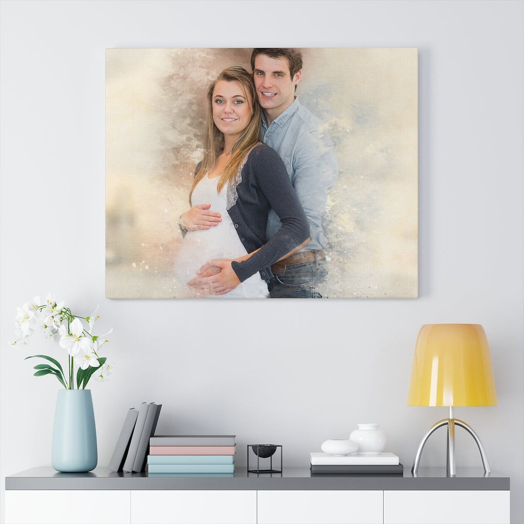 Personalized Watercolor Painting, Custom Watercolor Portrait From Photo