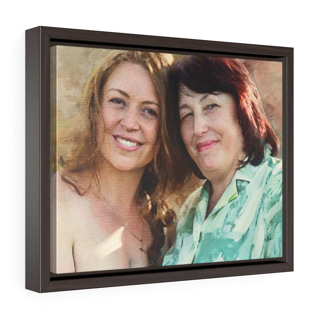 Personalized Digital Watercolor Portrait on Canvas