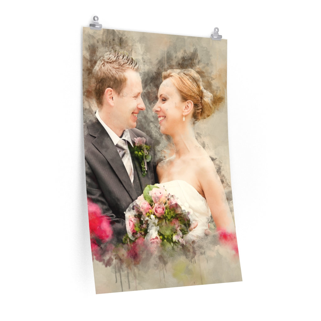 Personalized Watercolor Painting, Custom Watercolor Portrait From Photo