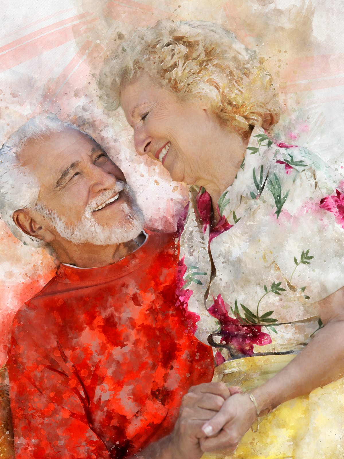 Personalized Watercolor Painting, Custom Watercolor Portrait From Photo